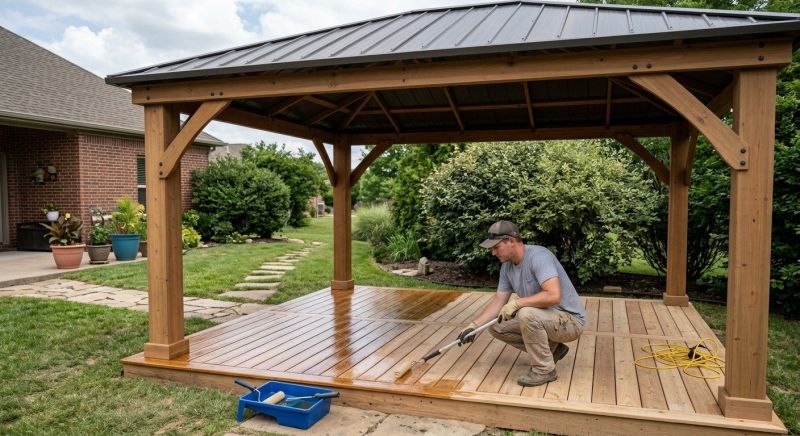 Pergola Sealing in Renton, WA