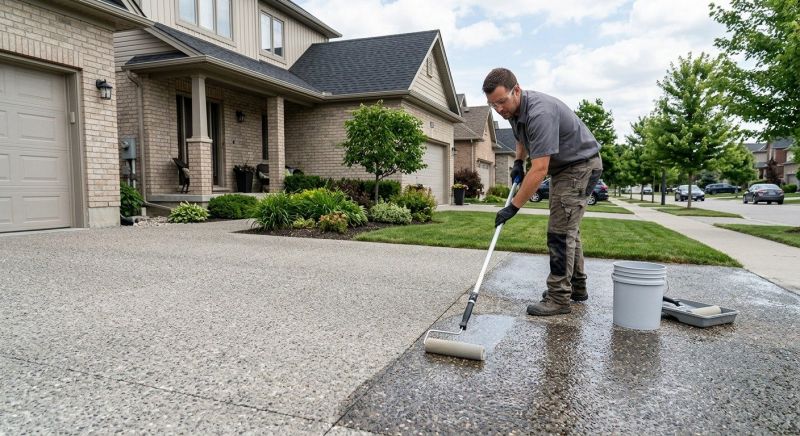 Stamped Concrete Sealing in Bellevue, WA