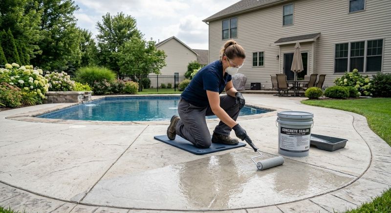 Pool Patio Sealing in Seattle, WA